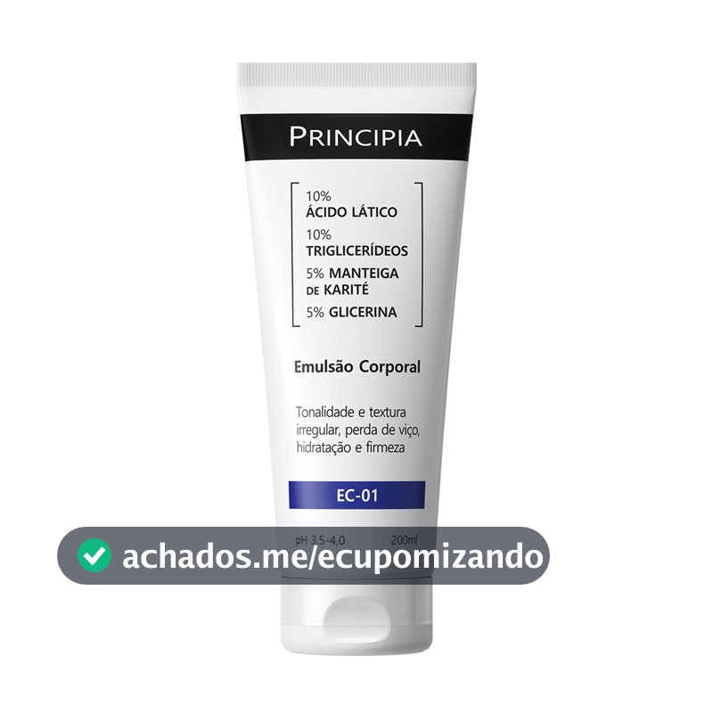Emulsão Corporal Principia c/ 10% Ácido Lático EC-01 200ml
