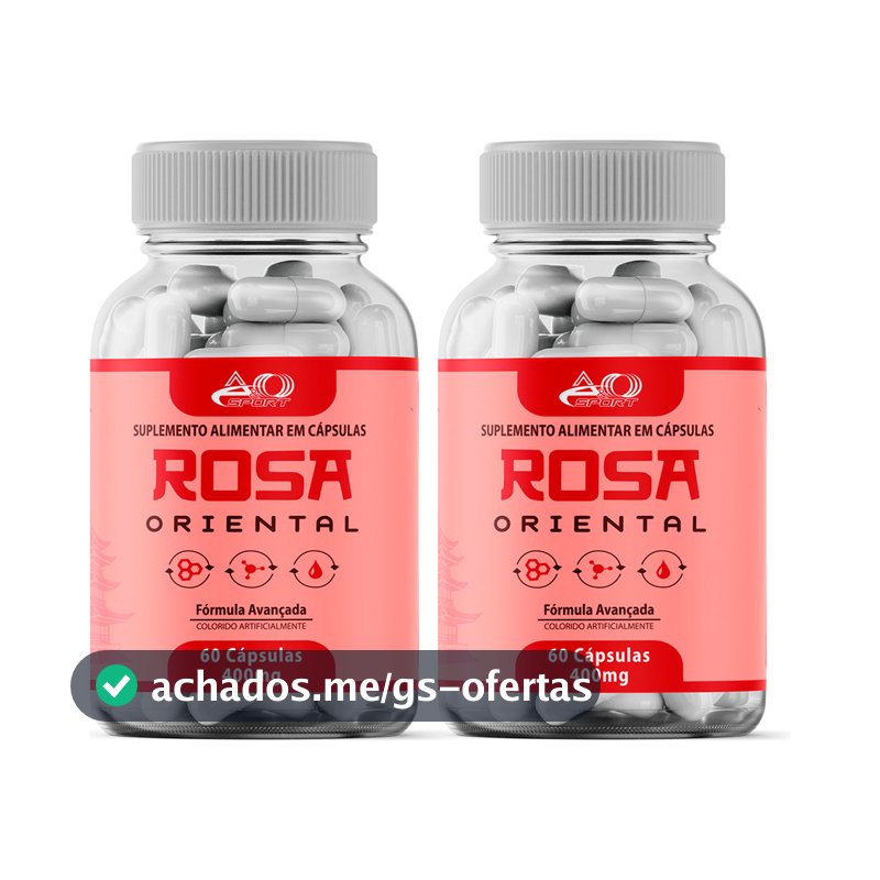 2x Rosa Oriental 60 Caps - Cuidados Com A Pele Loja Oficial Pague 1 Leve 2