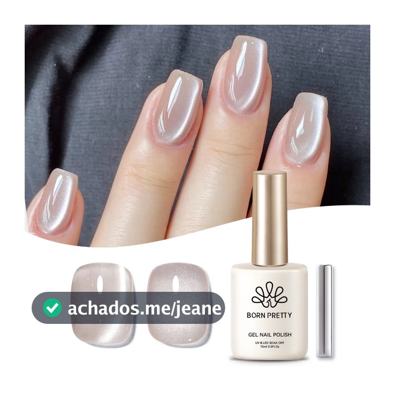 BORN PRETTY Nude Moonlight Cat Magnético Unhas Gel Polonês Brilhante Laser Semi Permanente