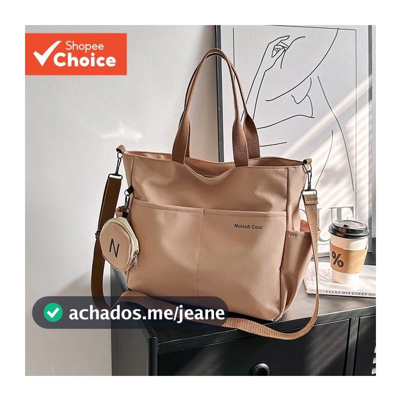 Bolsa Tiracolo Oxford À Prova d'Água Grande Capacidade para Sacolas Transversal e Computador Universitário