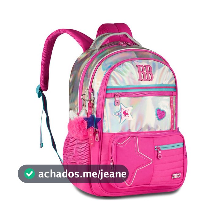 Mochila Rb Rebecca Bonbon Feminina Juvenil Original + Chavei