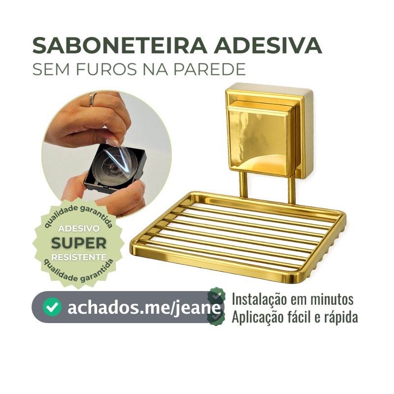 Saboneteira Parede Porta Sabonete Banheiro Adesivo Resistente Future