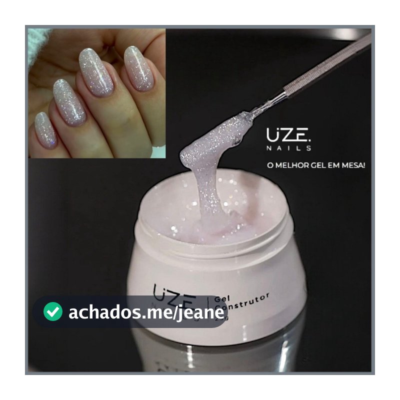 Gel Construtor Uze Nails Hipoalergênico 25g – Alongamento de Unhas | Anvisa