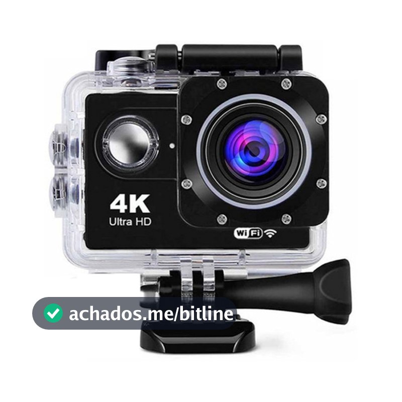Câmera Filmadora Sport 4k Ultra Hd Wi-fi Capacete Pro Go Action A Prova DAgua 30 metros