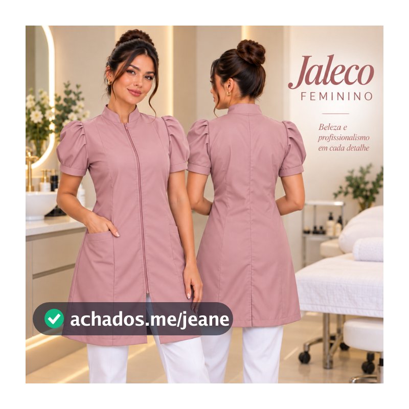 Jaleco Feminino Manga Curta Bufante Rose Rosa Queimado Gola Padre Zíper Elegante Princesa Acinturado Oxford Com Bolso