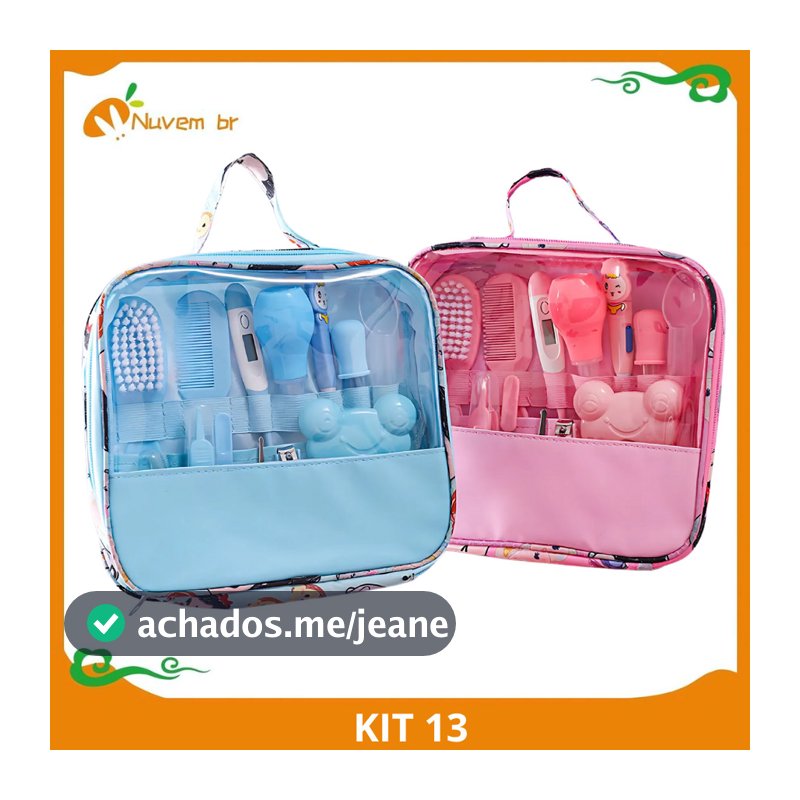 Kit 6/10/13 Higiene Cuidado Bebê Recém Nascido Essencial 13 Peças Cuidados Com O Bebê