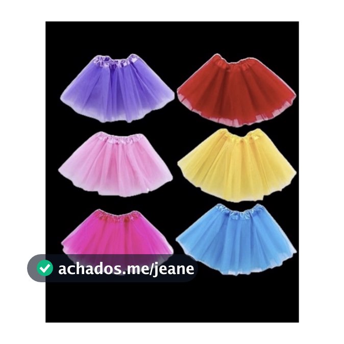 1 Saia De Tule Adulto Com Lisa Carnaval 40 Cm