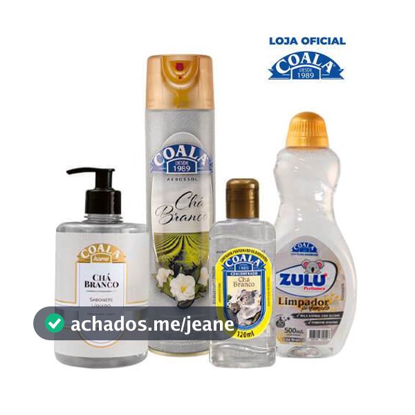 Kit Casa Limpa Coala/Zulu Perfumes - Chá Branco