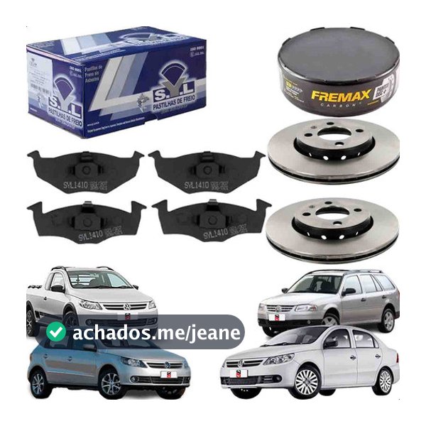 Discos Freio E Pastilha Gol G5 G6 Saveiro Voyage Original...