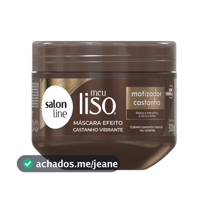 Máscara Meu Liso Matizador Castanho Salon Line 300g