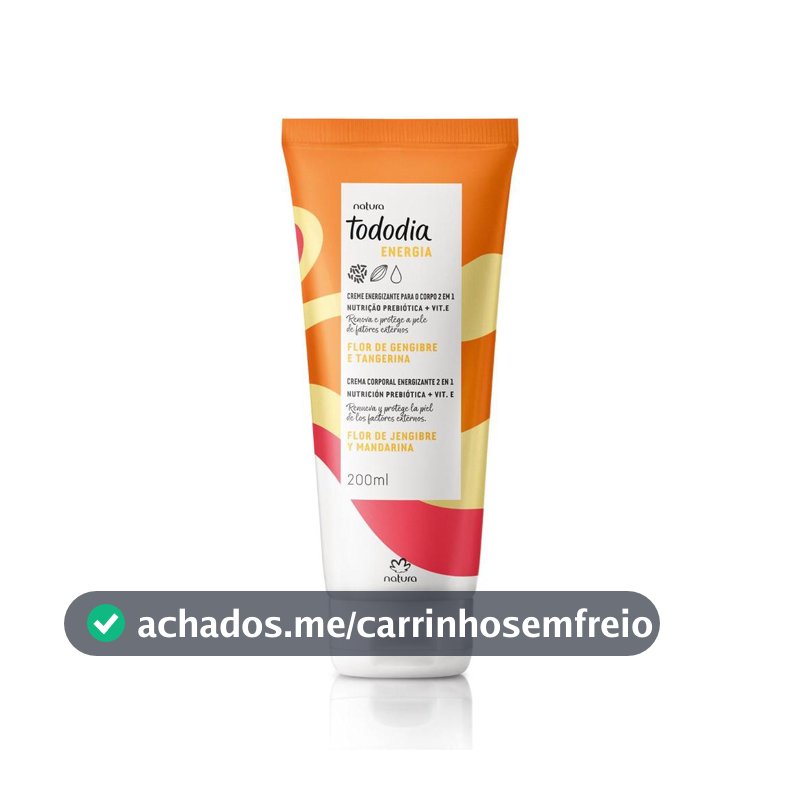 Creme Corporal 2 em 1 Natura Tododia Energia 200ml