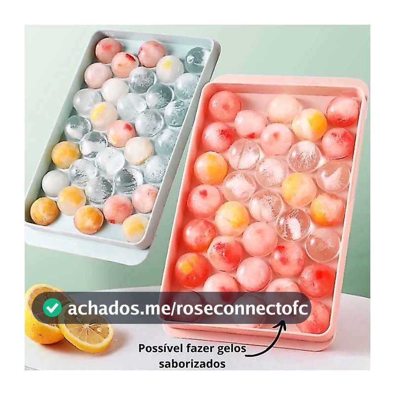 Forma De Gelo Formato Bola Bolinha 33 Cavidades Forma Para Drinks Bebidas Doces Sucos Frutas