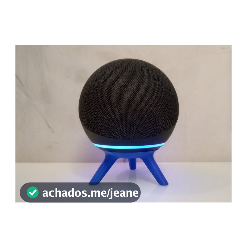 Suporte para Echo Dot Geração 4 e 5 100mm, Apoio De Mesa para Alexa