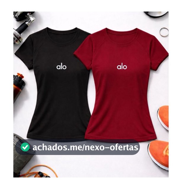 Combo Camiseta Feminina Long Dry Fit Baby Look Yoga Crossfit Crosfiteira