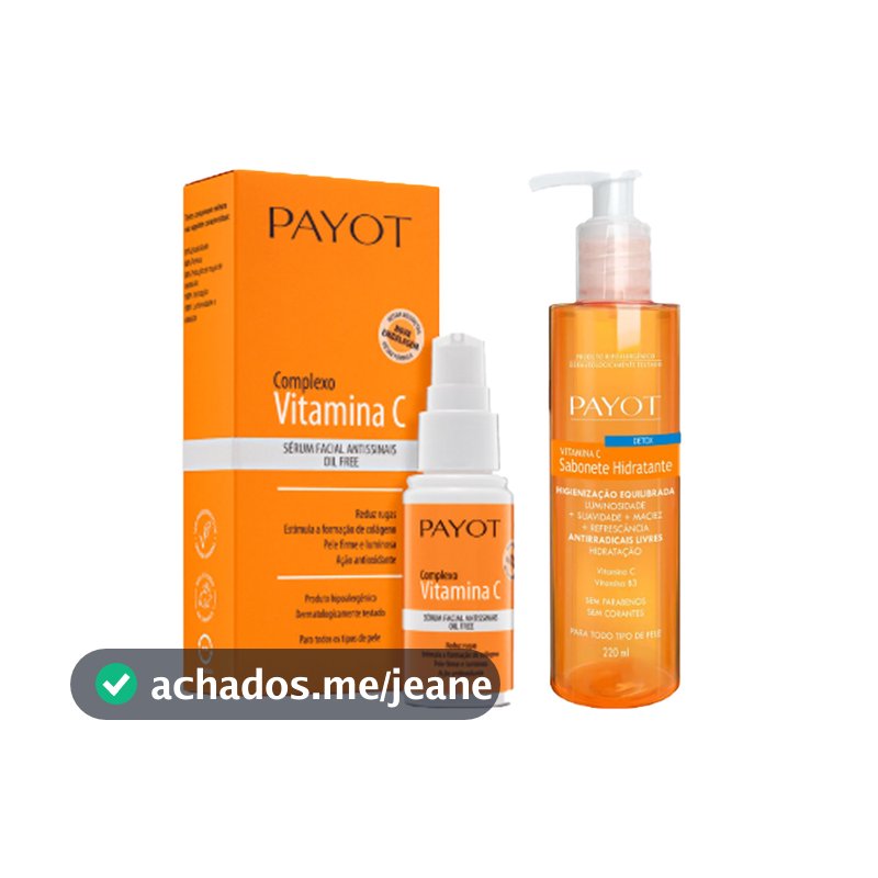 Kit  Sabonete Liquido Vitamina C Payot Hidratante Detox + Serum Complexo Vitamina c Payot 30ml