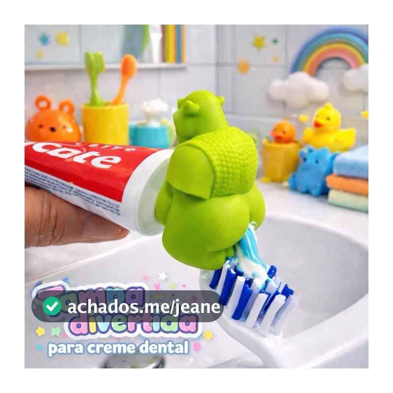 Tampa pasta de Dente 3D Shrek