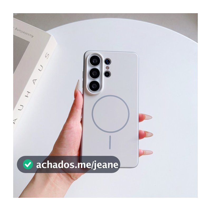 Capa Magnética para Samsung Galaxy S23 S24 S25 S26 Ultra FE Plus Silicone Premium Anti Impacto Com Proteção da Câmera