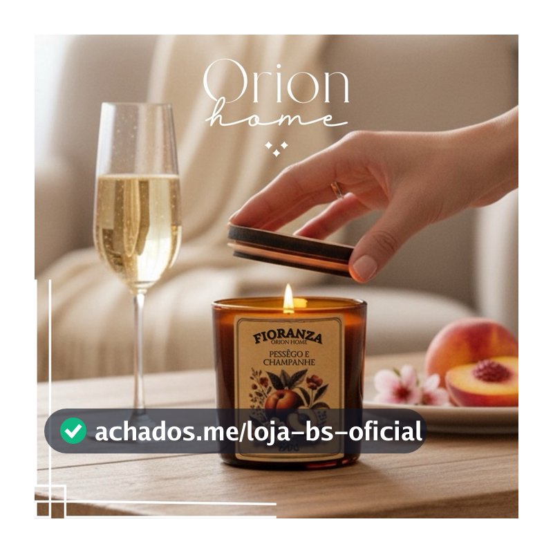 Vela Aromática artesanal  190g Fioranza - Cera de coco - Orion Home