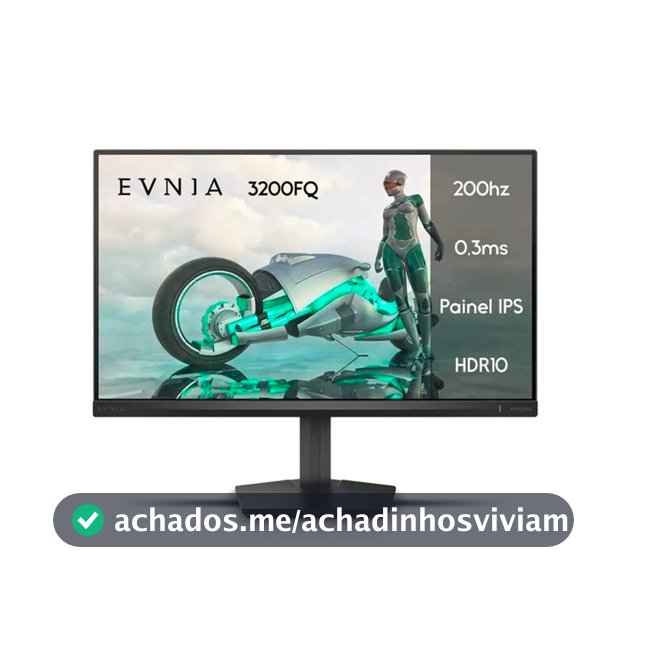 Monitor Gamer Phillips De 23.8 Full Hd Ips Com 200hz Preto