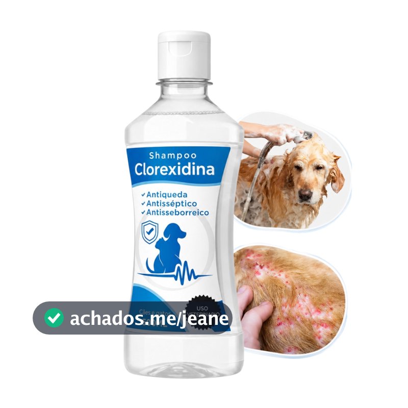 Shampoo Clorexidina Anti Seborreia Septico Queda Cães 5 Em 1 Kelldrin ou Pet side