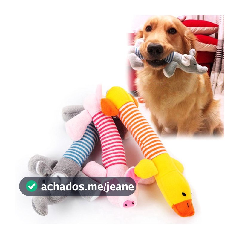 Brinquedo Para Cachorro Mordedor Com Apito Interativo Pelucia Animais Para cães Raças Pequena Médias