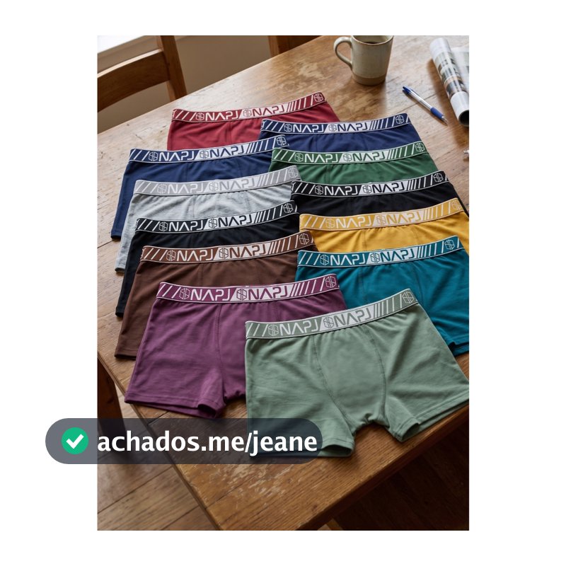 Kit 10 cueca masculino Boxer Microfibra adulto original forro em algodão NAPJ