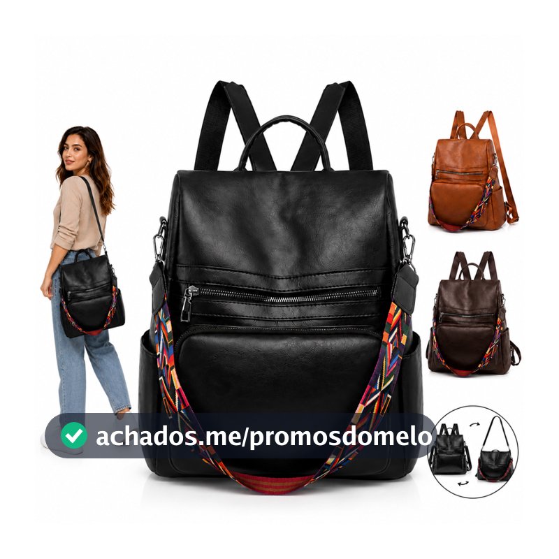 Mochila/bolsa feminina grande, adequada para escola, trabalho, viagens, Material de couro Artificial