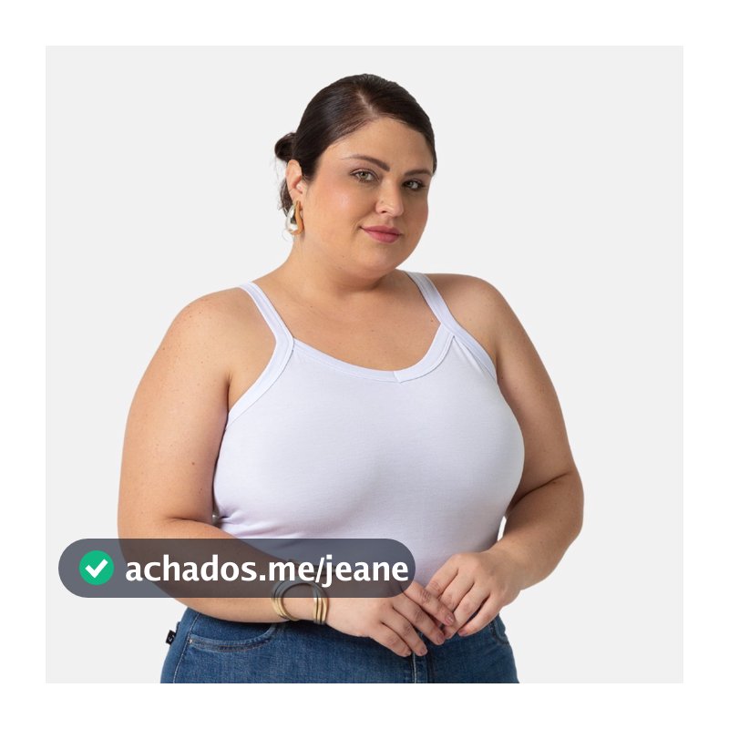 Regata Feminina Plus Size De Viscolycra 1123-D