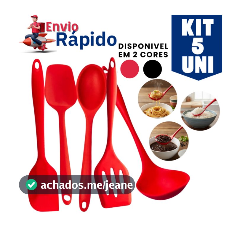 5 ou 2 Utensílios de Cozinha Silicone Premium Concha Espátulas Colher Casa Cozinha Restaurante Buffet