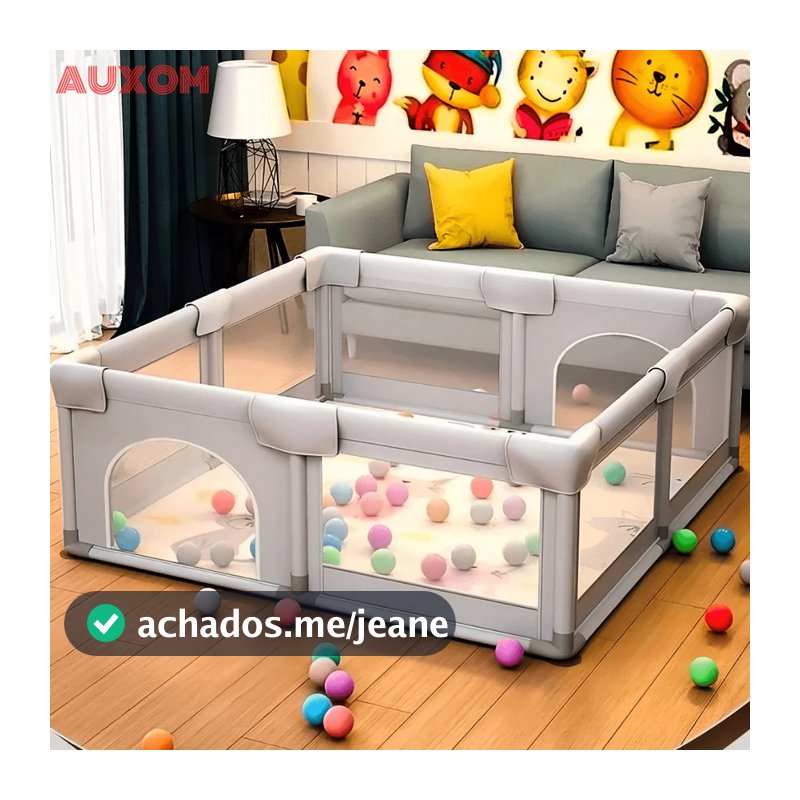 Cercadinho para Bebê Grande 180x120cm/200x150cm Chiqueirinho Infantil Portátil Dobrável Seguro