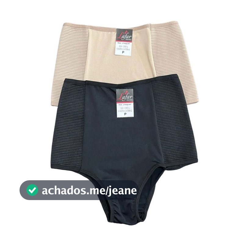 Kit 2 Calcinhas Cinta Lateral Pós-Parto | Modeladora e Redutora de Medidas