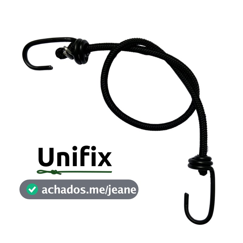 Liga Elástico Ganchos de Ferro para Moto e Bike Multi Uso (Unidade) 1mt / 1,5mt / 2,0mt / 3,0mt / 4,0mt