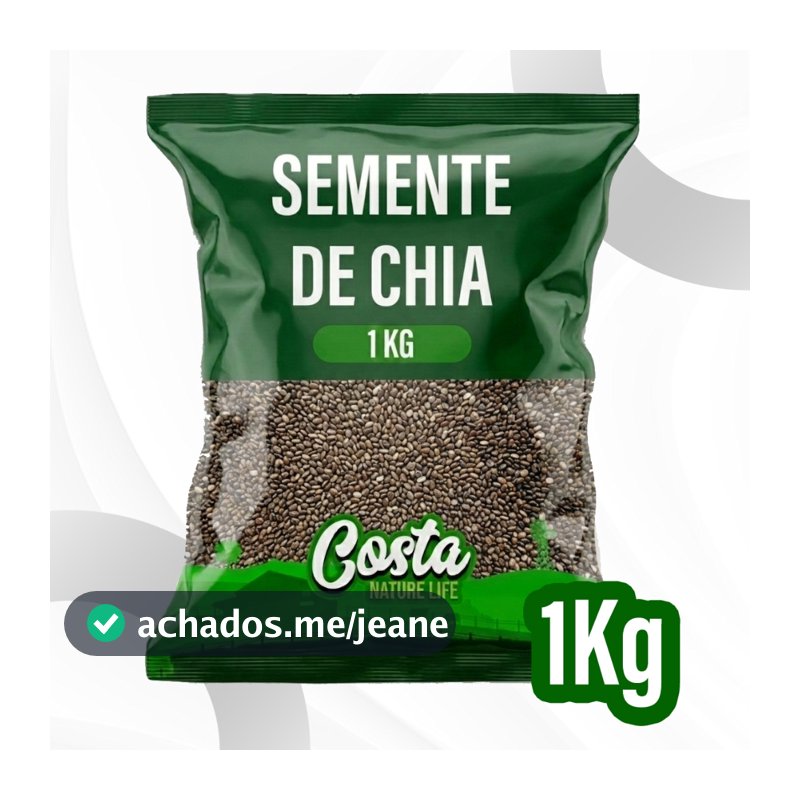 Semente de Chia Comercial Natural - Costa Nature Life
