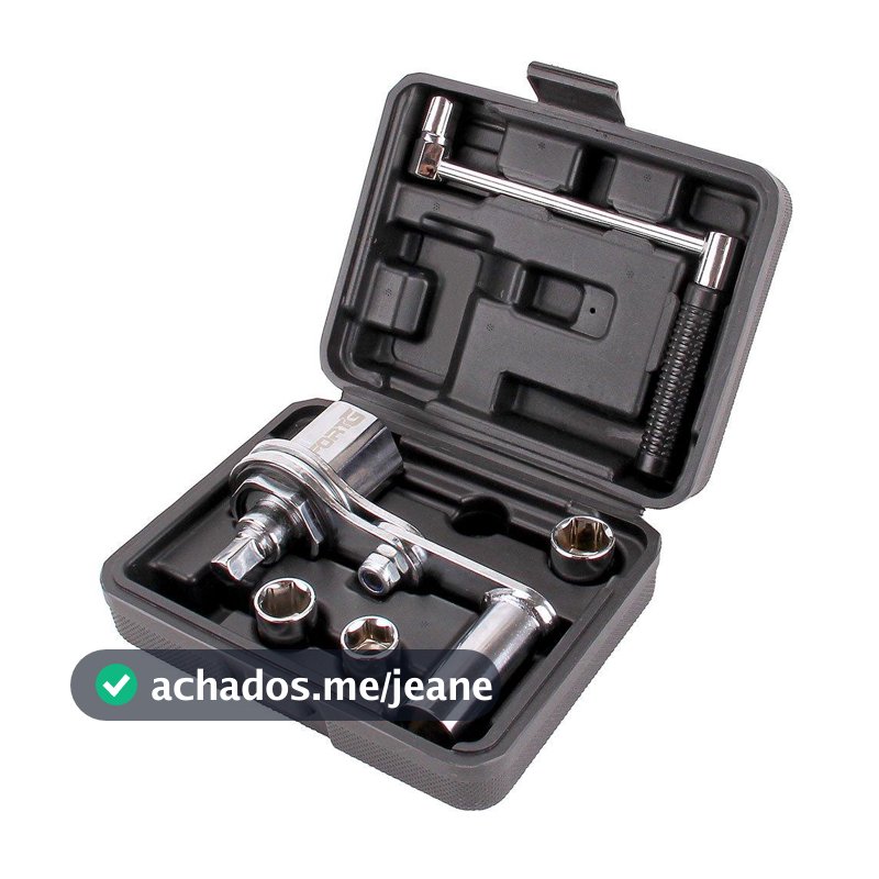 Desforcímetro Veicular Multiplicador Torque Portátil 1/2" Polegadas 500Nm 3 Soquetes Maleta FortG