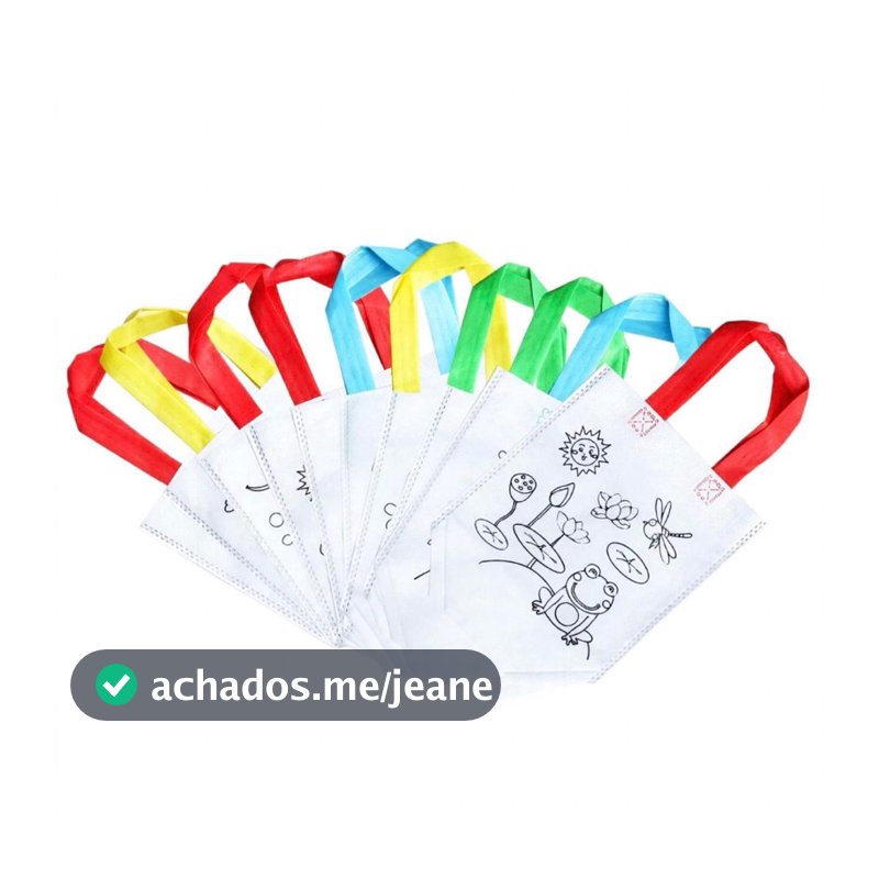 Kit Aniversário Sacolinhas TNT Canetinhas Pintura , Lembranças e Eventos para Crianças, Decoração