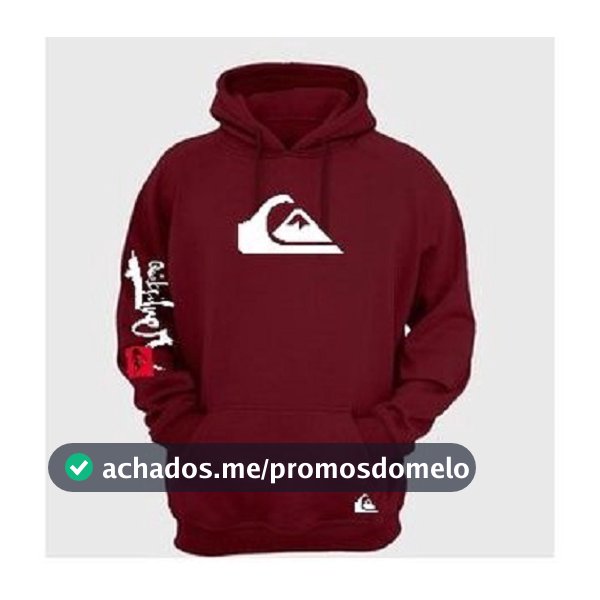 Blusa Moletom Plus Size Quiksilver Com Bolso e Touca