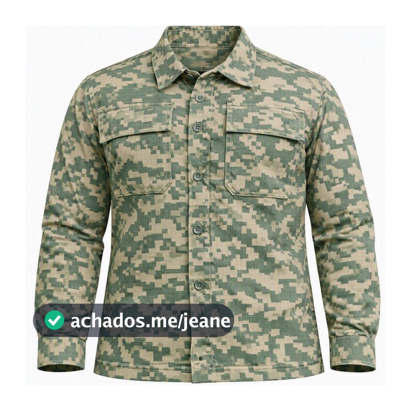 Gandola Camuflada Digital Blusa Tática Tipo Farda USA P ao GG Multiuso Paintball Airsoft