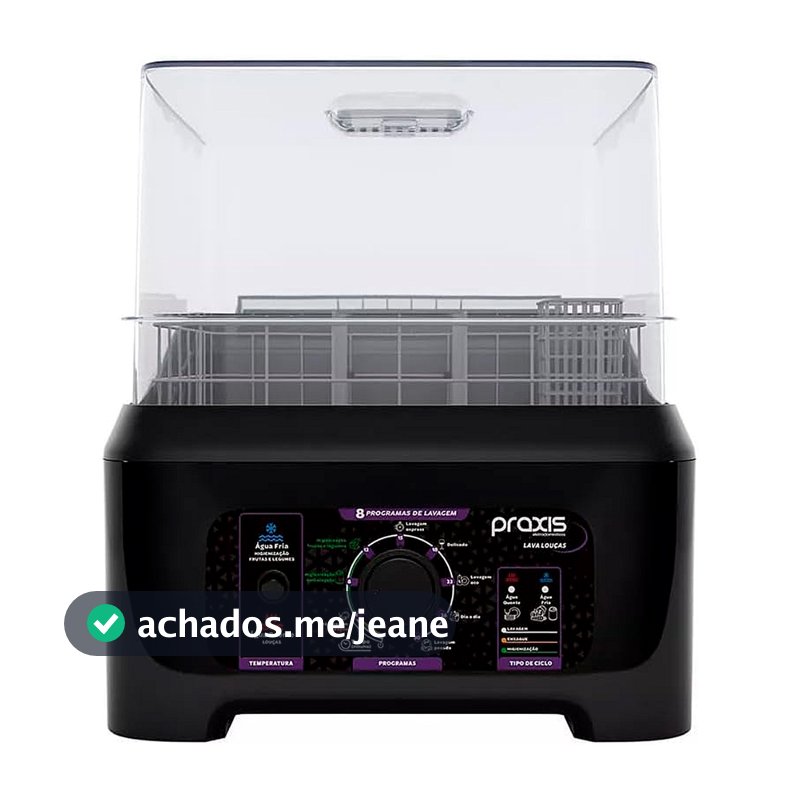 Lava Louças Praxis Portátil LLPP Semi-Automática 127V Preto