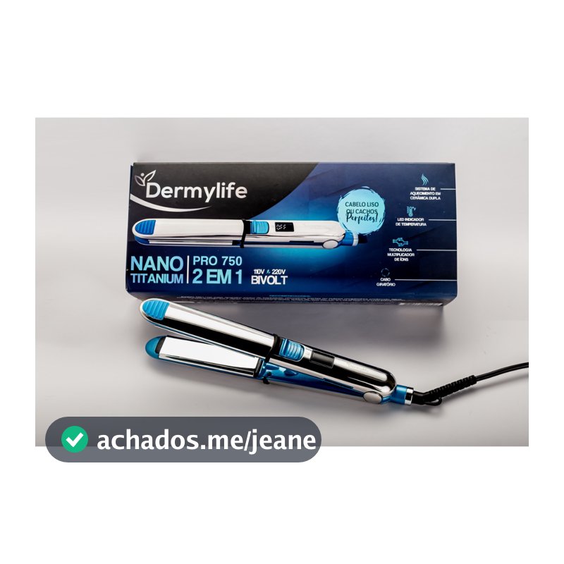 Chapinha Nano titanium PRO750 - 2 em 1 - BIVOLT