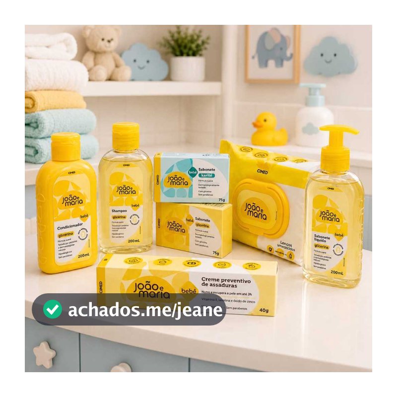 Kit João e Maria com 7 Produtos de Bebê Cimed