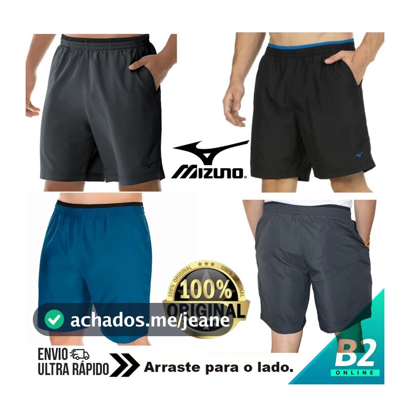 Bermuda Mizuno Masculina Tennis Master M 7 100% Original Com Nota Fiscal e Garantia