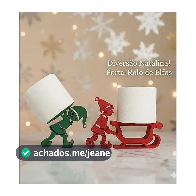 Porta Papel Higiênico Natalino Elfos Decorativo Banheiro Criativo de Natal Organização Casa Moderna Luxo Diversão