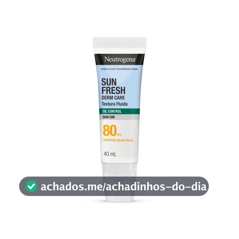 NEUTROGENA SUN FRESH FPS80 SEM COR PROTETOR SOLAR 40ML