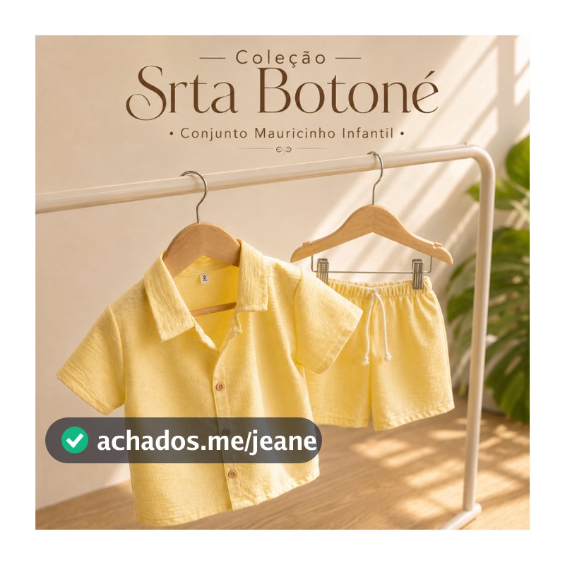 Conjunto Infantil Menino - Camisa e Bermuda Mauricinho Moda Kids