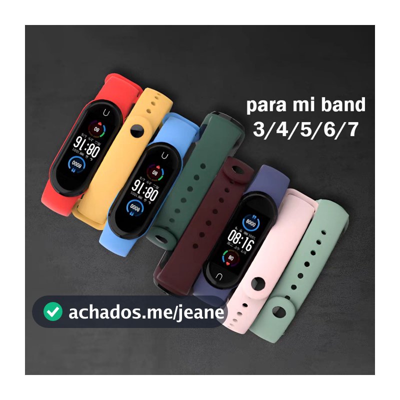 Lua cheia Pulseira Silicone Para Mi Band 3 4 5 6 7 silicone novo lacrado mi band 3 4 5 6 7