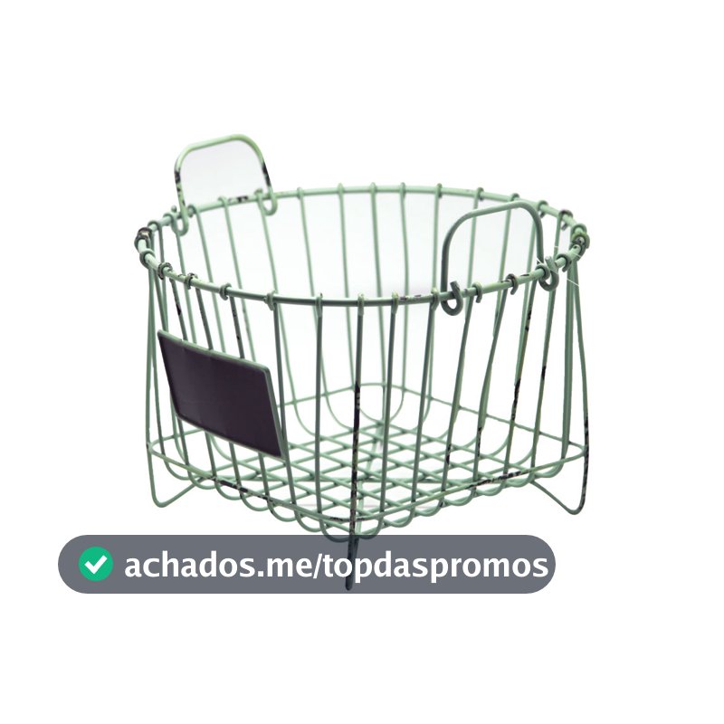 Cesta em Metal com alças