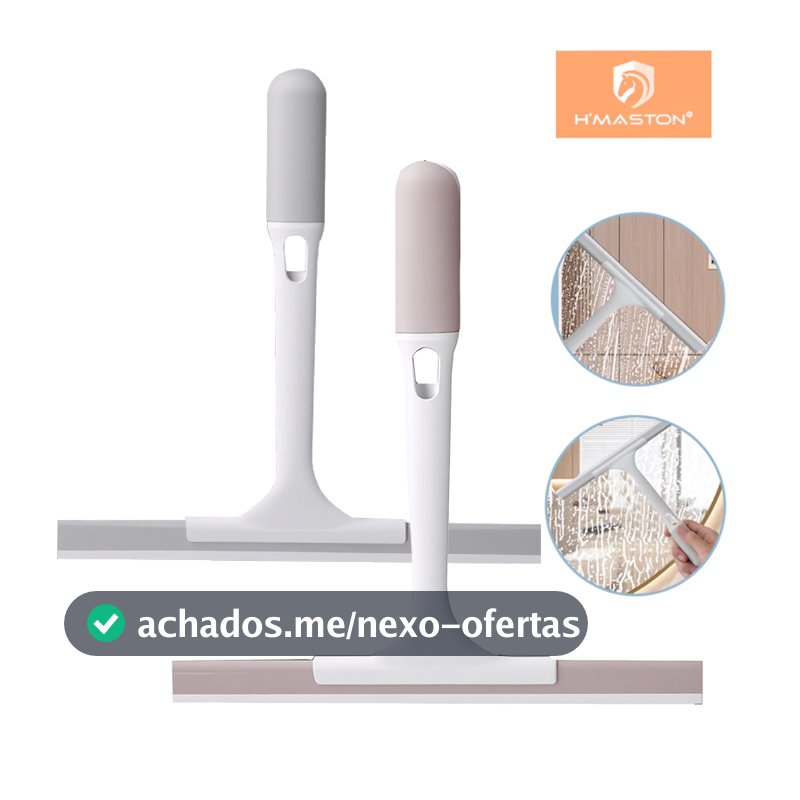 Rodo Tira Pelo Limpa Vidro Silicone Secos e Molhados Uso Duplo