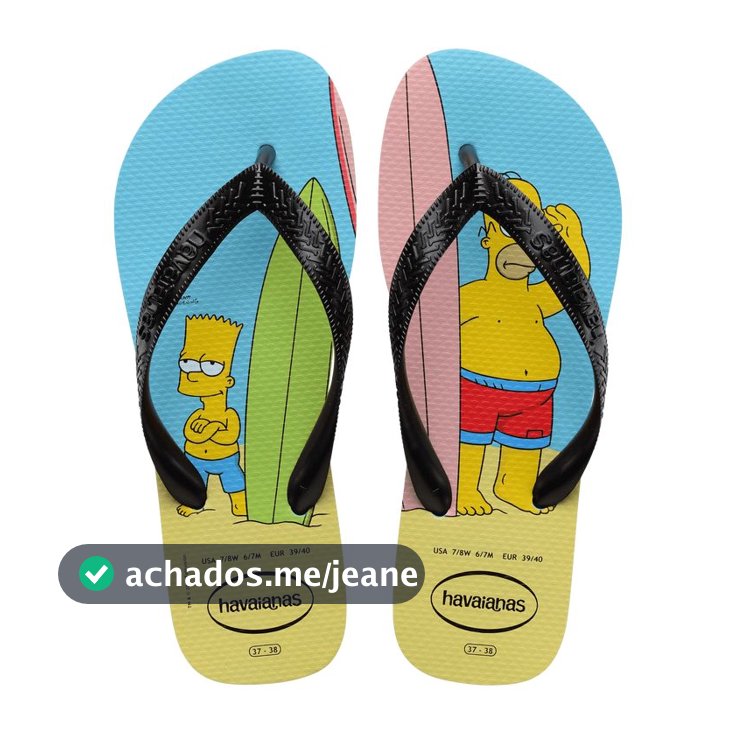 Sandália Masculino Havaianas Simpsons Original