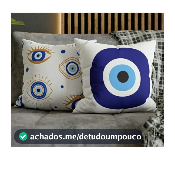 kit 2 capas de almofada olho grego decoração mística olho grego 40x40cm