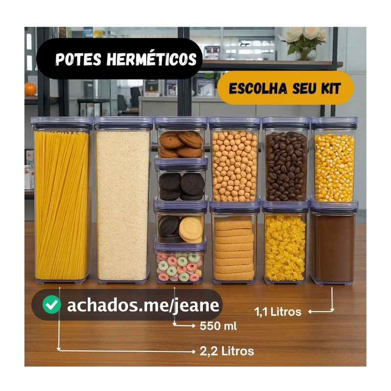 Escolha Seu Potes Herméticos para Mantimentos de Cozinha Alimentos Armário Acrílico Plástico New